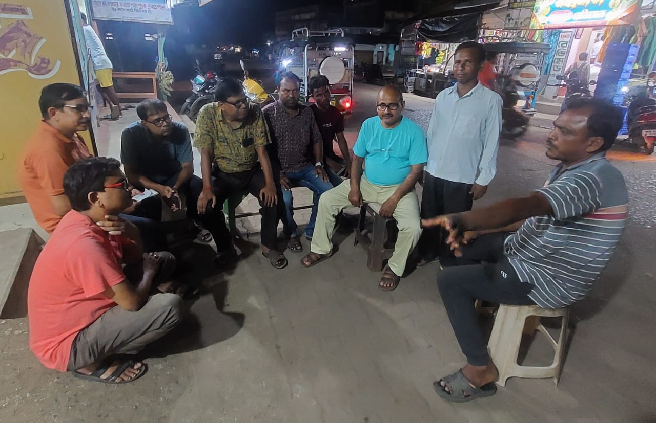 রাইপুরে জগদ্ধাত্রী পুজোর প্রস্তুতি সভা।