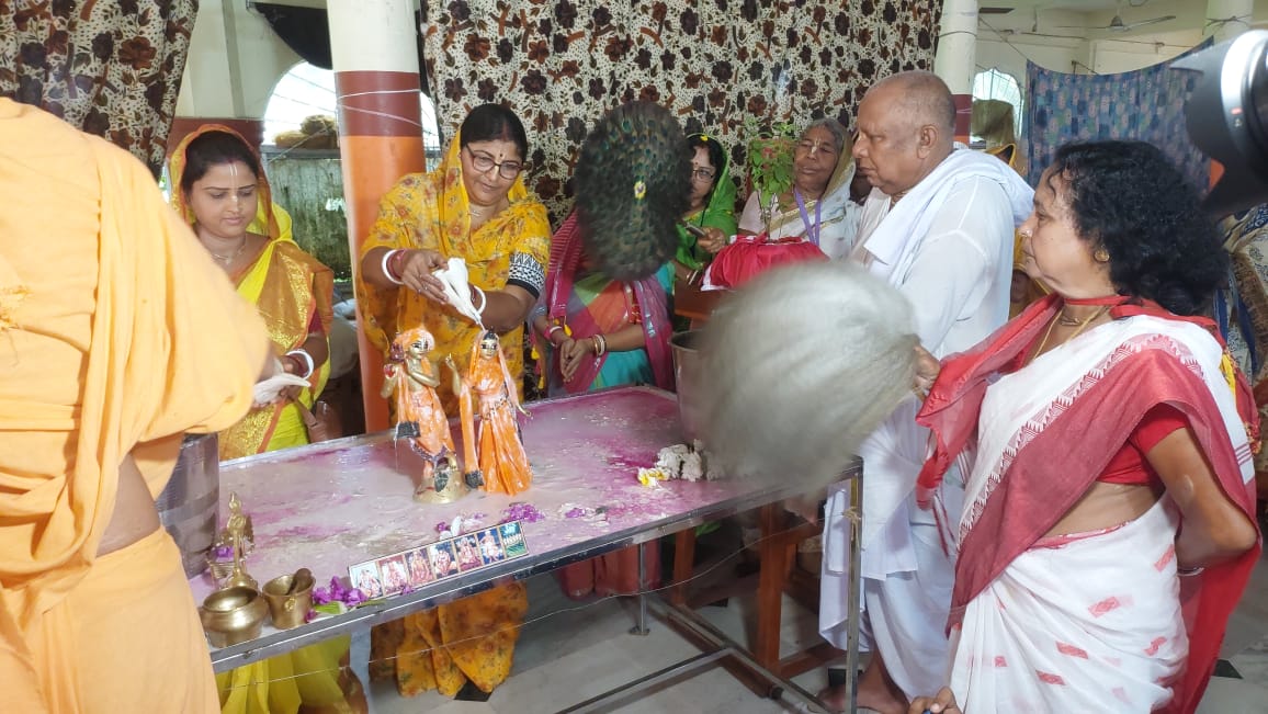 বিপুল উৎসাহ উদ্দীপনায় মধ্য দিয়ে রাইপুর মদন গোপাল জিউ কৃষ্ণমন্দিরে পালিত হচ্ছে রাধাষ্টমী মহোৎসব