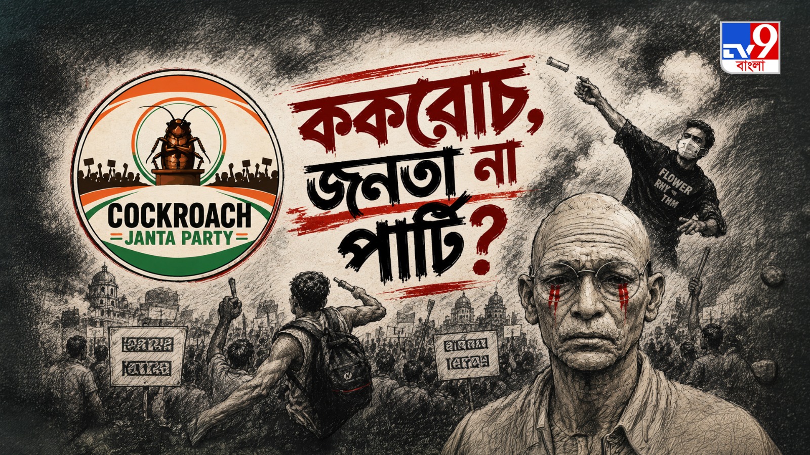 TV9 বাংলার নতুন নিউজ সিরিজ ‘ককরোচ, জনতা না পার্টি?’, ০২ অগাস্ট, ২০২৬, রবিবার রাত ১০ টায়