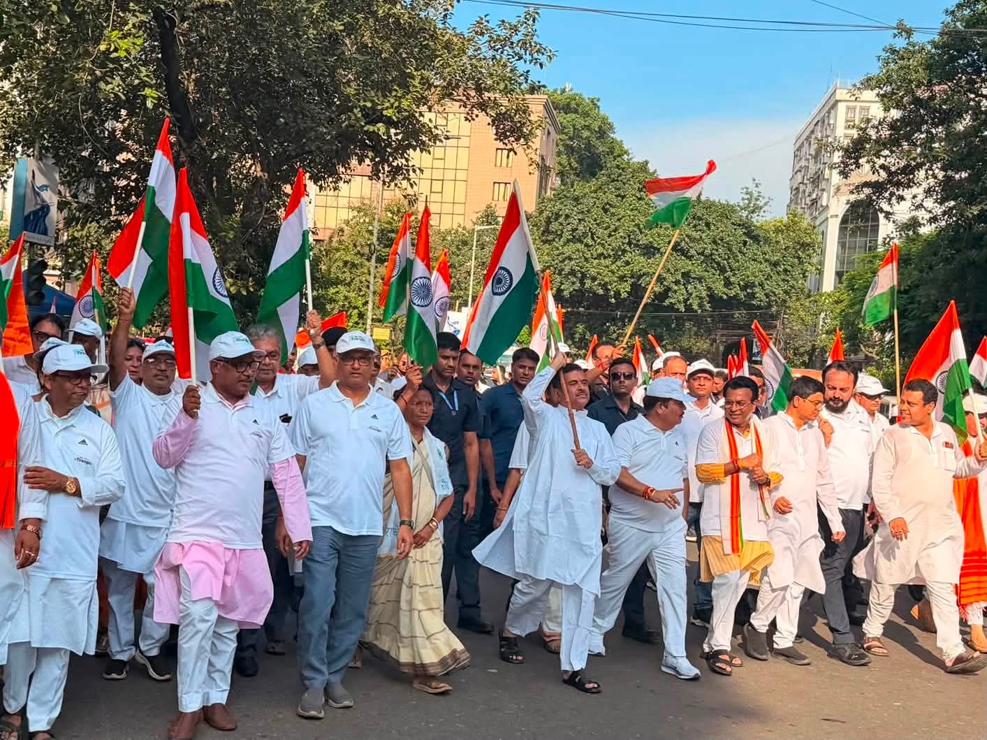 কলকাতায় "হর ঘর তিরঙ্গা" যাত্রা, নেতৃত্বে মুখ্যমন্ত্রী শুভেন্দু অধিকারী