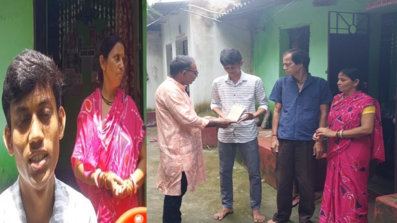 ঝাড়গ্রাম জেলার বিনপুরের অভাবী মেধাবী ছাত্রের স্বপ্ন পূরণে এগিয়ে এলেন রাইপুরের সমাজ কর্মী মনি শংকর