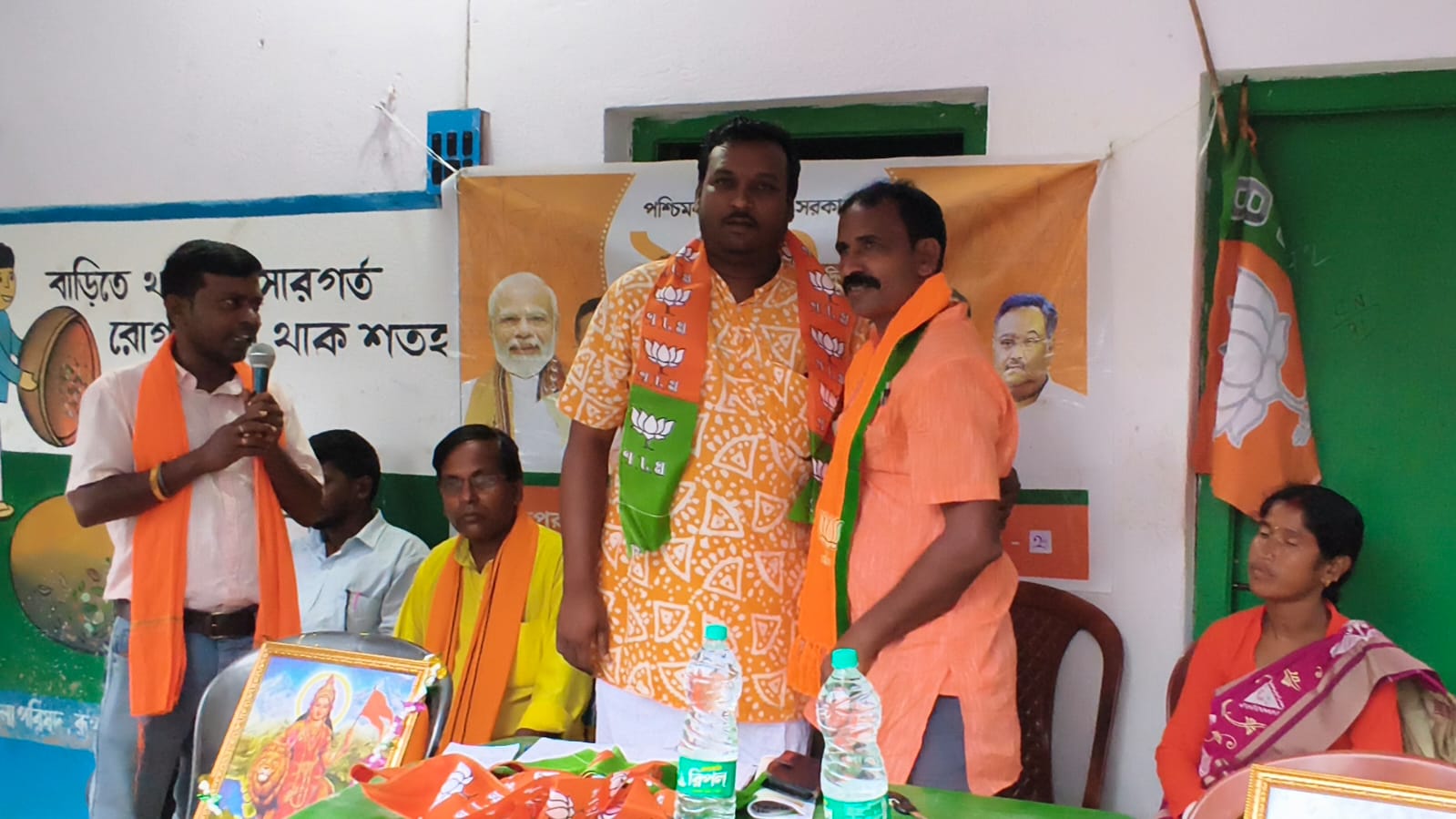 রাজ্য সরকারের ১০০ দিন পূর্তিতে খয়রাশোলের লাউবেড়িয়ায় বিজেপির পথসভা