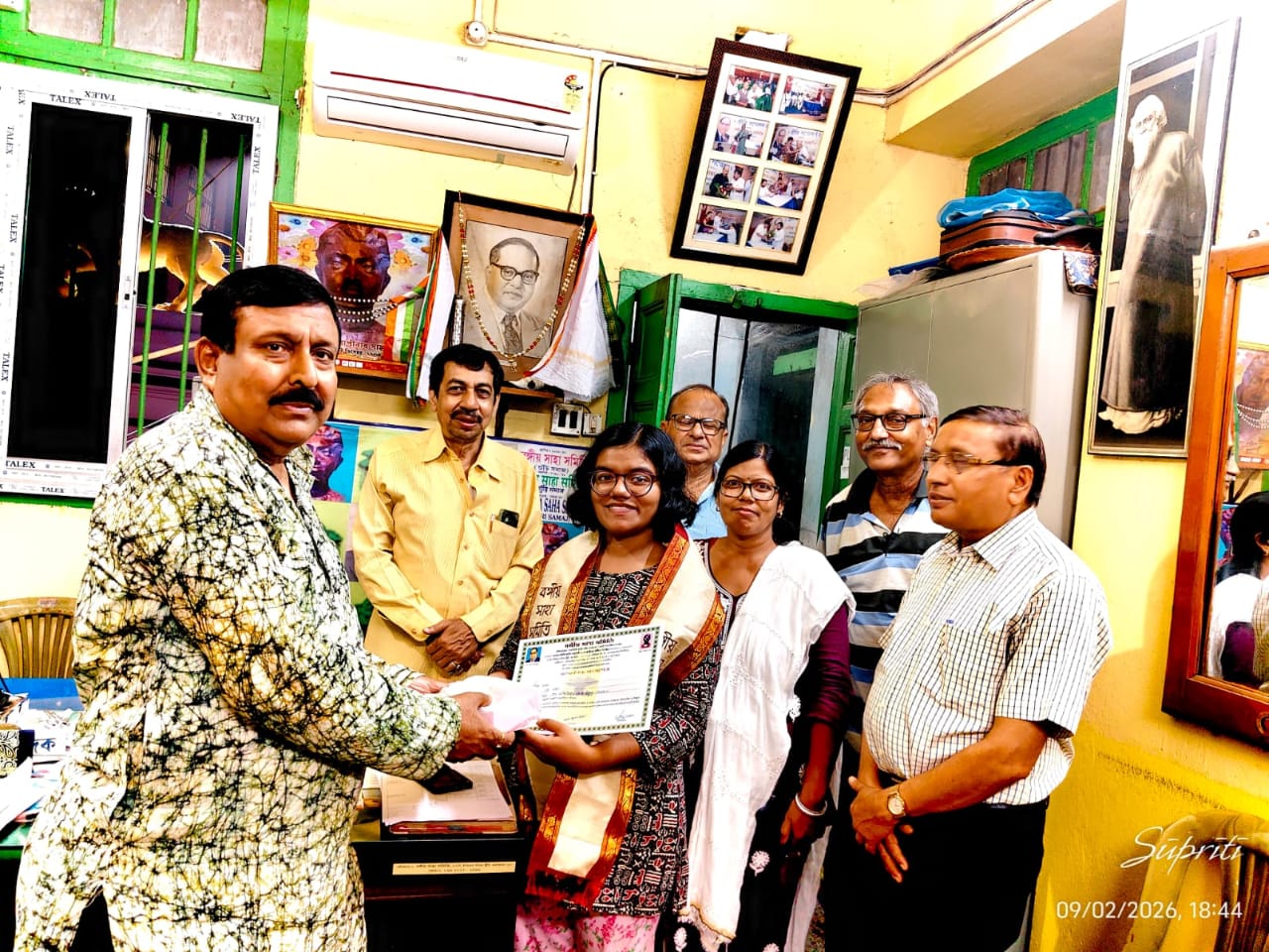 কৃতিদের সংবর্ধনা জানালো বঙ্গীয় সাহা সমিতি কলকাতা