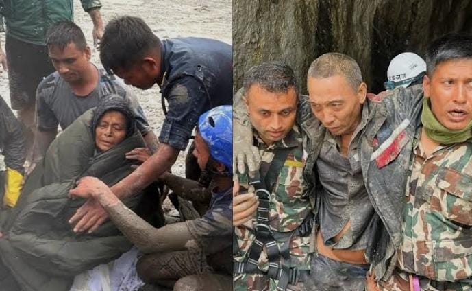 নেপালের হড়পা বানে ক্ষীণ কান্নায় মিলল বৃদ্ধার সন্ধান ; ১০ দিন কাটল কী ভাবে ?